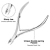 FACEMADE Nail Cuticle Nipper Set, Stainless Steel Cuticle Trimmer with Stainless Steel Dual End Pusher, Nail